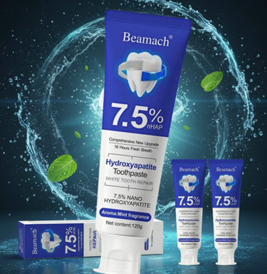 Pasta Dental Beamach | Hidroxiapatita Japonesa 7.5% | Regenera y Blanquea tu sonrisa